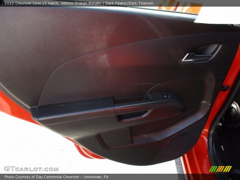 Inferno Orange Metallic / Dark Pewter/Dark Titanium 2013 Chevrolet Sonic LT Hatch