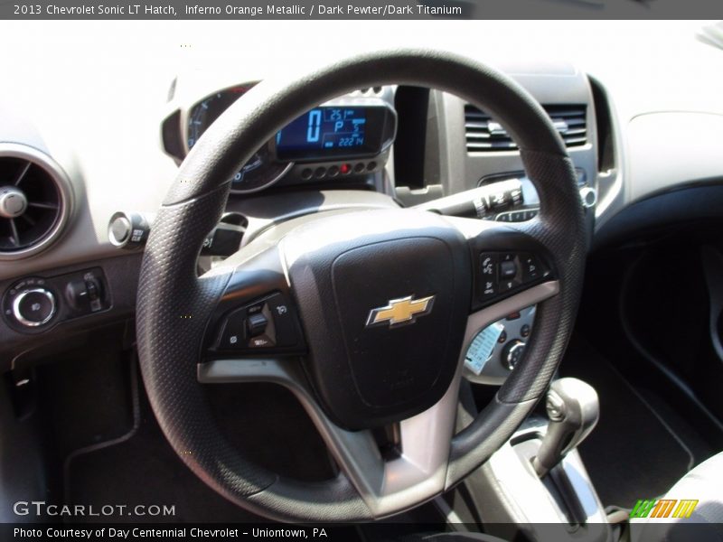Inferno Orange Metallic / Dark Pewter/Dark Titanium 2013 Chevrolet Sonic LT Hatch