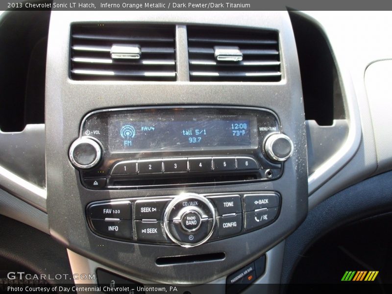 Inferno Orange Metallic / Dark Pewter/Dark Titanium 2013 Chevrolet Sonic LT Hatch