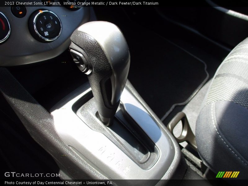 Inferno Orange Metallic / Dark Pewter/Dark Titanium 2013 Chevrolet Sonic LT Hatch