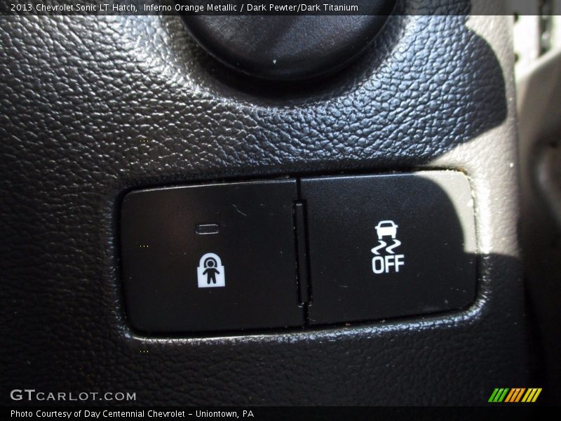 Inferno Orange Metallic / Dark Pewter/Dark Titanium 2013 Chevrolet Sonic LT Hatch