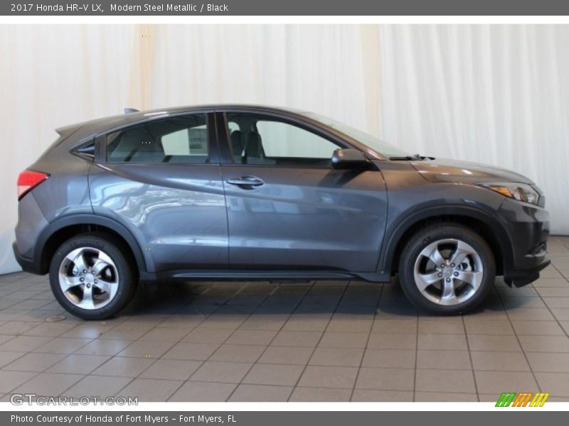 Modern Steel Metallic / Black 2017 Honda HR-V LX