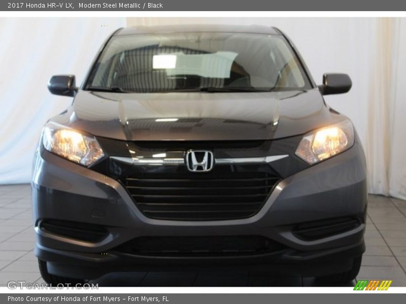 Modern Steel Metallic / Black 2017 Honda HR-V LX