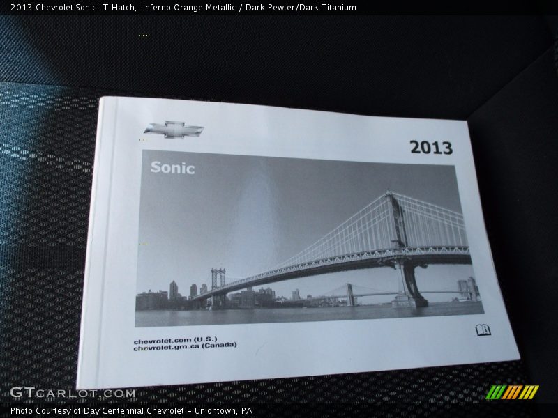 Inferno Orange Metallic / Dark Pewter/Dark Titanium 2013 Chevrolet Sonic LT Hatch