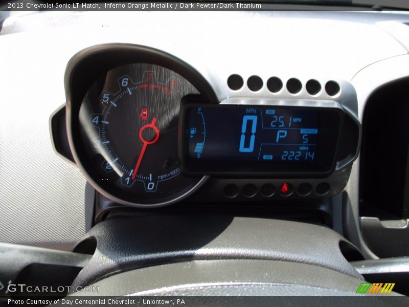 Inferno Orange Metallic / Dark Pewter/Dark Titanium 2013 Chevrolet Sonic LT Hatch