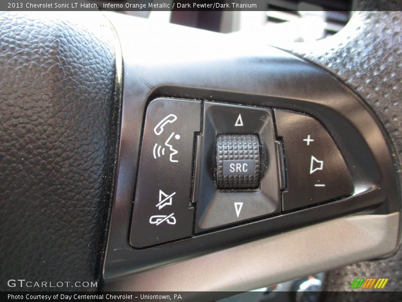 Inferno Orange Metallic / Dark Pewter/Dark Titanium 2013 Chevrolet Sonic LT Hatch