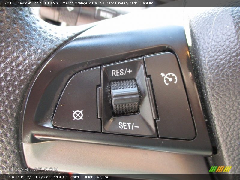 Inferno Orange Metallic / Dark Pewter/Dark Titanium 2013 Chevrolet Sonic LT Hatch
