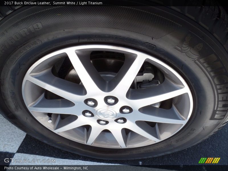 Summit White / Light Titanium 2017 Buick Enclave Leather