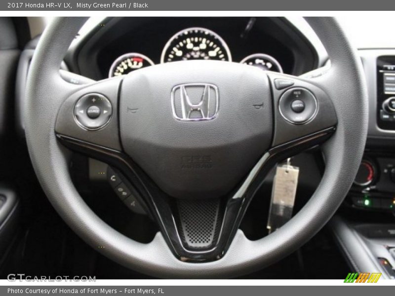 Misty Green Pearl / Black 2017 Honda HR-V LX
