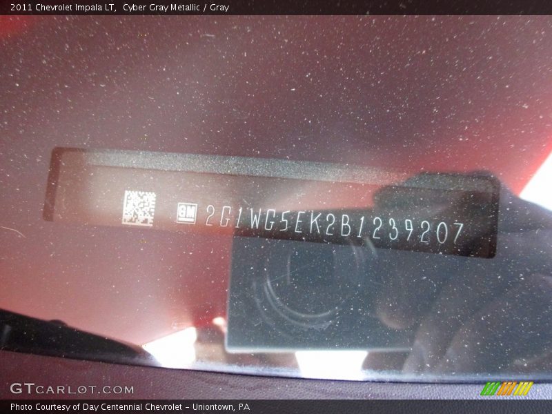 Cyber Gray Metallic / Gray 2011 Chevrolet Impala LT