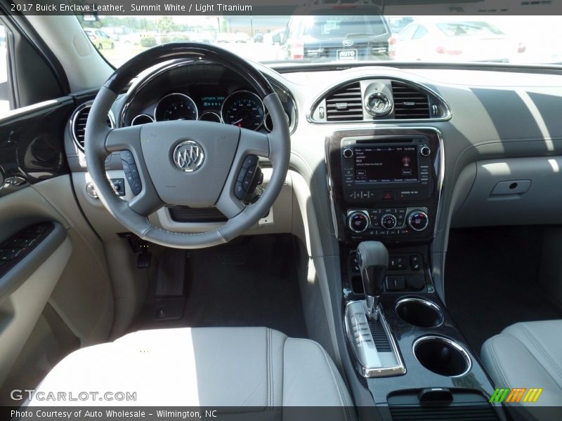 Summit White / Light Titanium 2017 Buick Enclave Leather
