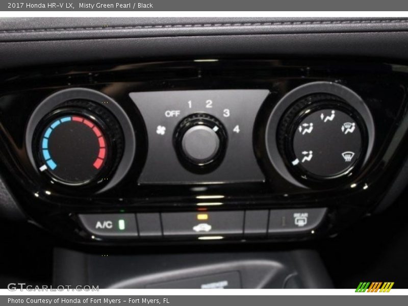 Misty Green Pearl / Black 2017 Honda HR-V LX