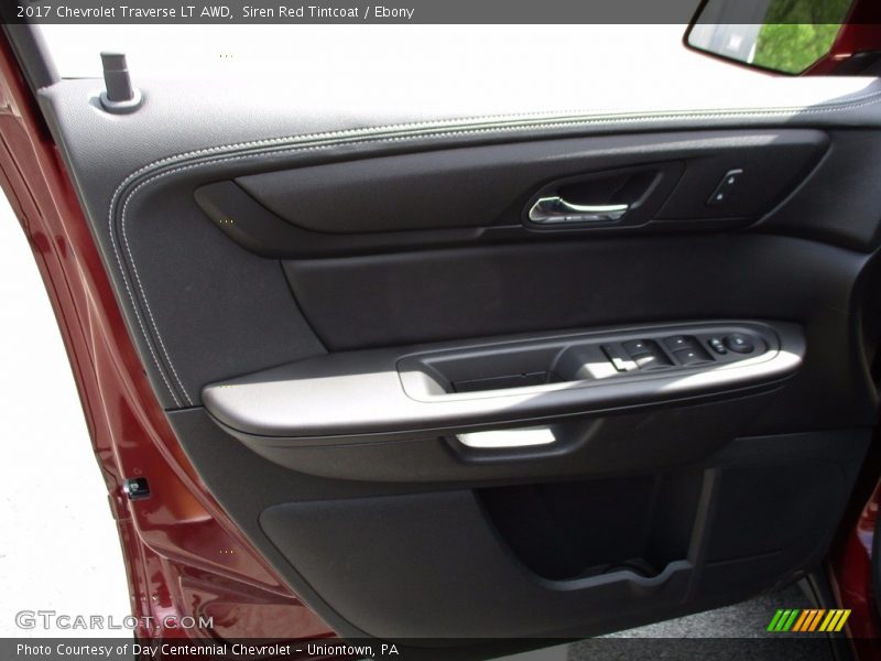 Siren Red Tintcoat / Ebony 2017 Chevrolet Traverse LT AWD