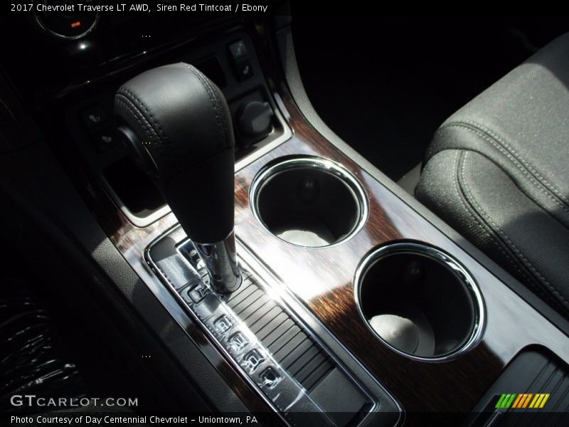 Siren Red Tintcoat / Ebony 2017 Chevrolet Traverse LT AWD