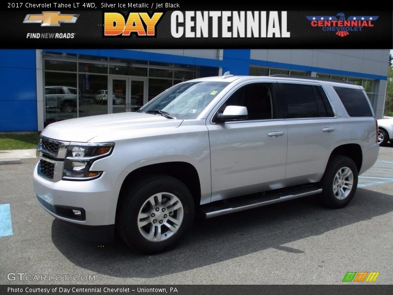 Silver Ice Metallic / Jet Black 2017 Chevrolet Tahoe LT 4WD
