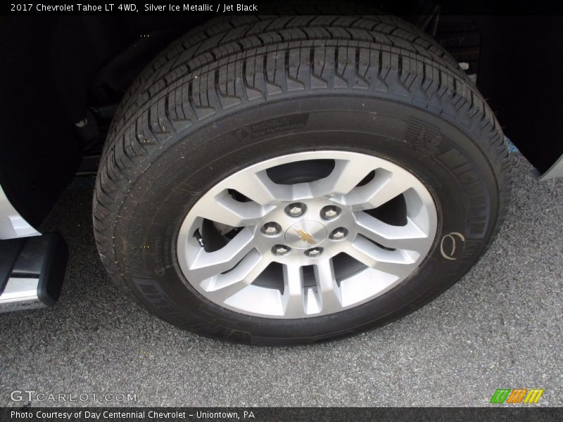 Silver Ice Metallic / Jet Black 2017 Chevrolet Tahoe LT 4WD