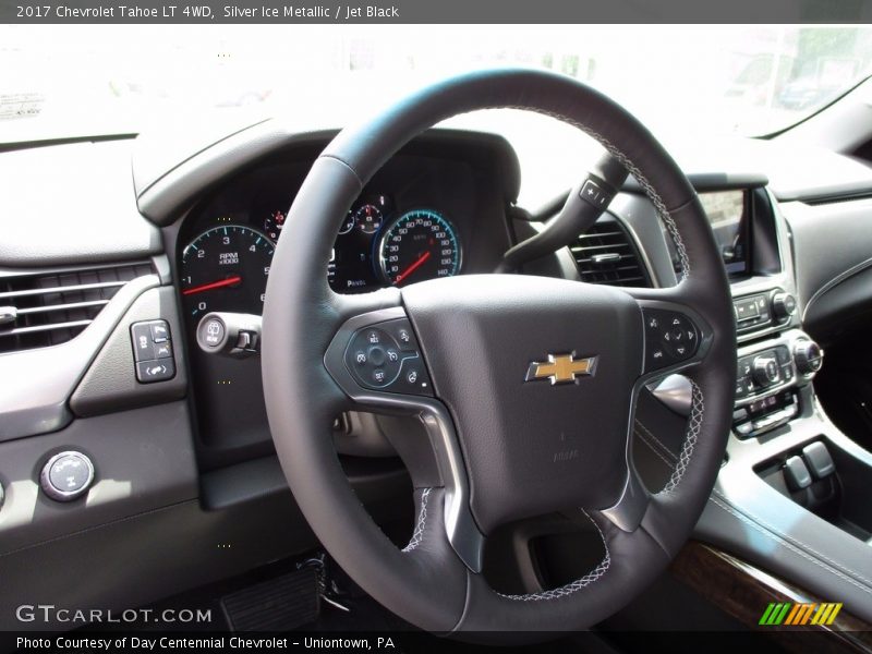 Silver Ice Metallic / Jet Black 2017 Chevrolet Tahoe LT 4WD