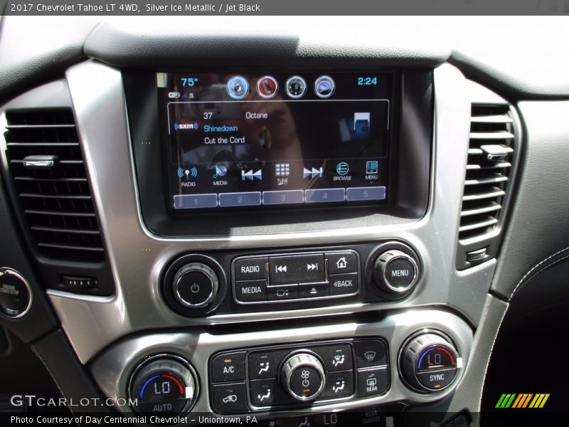 Silver Ice Metallic / Jet Black 2017 Chevrolet Tahoe LT 4WD