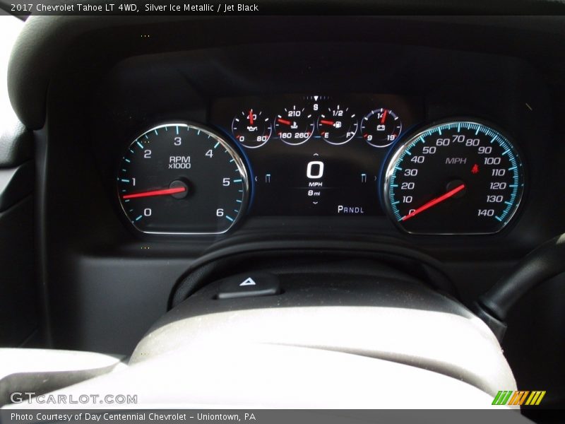 Silver Ice Metallic / Jet Black 2017 Chevrolet Tahoe LT 4WD