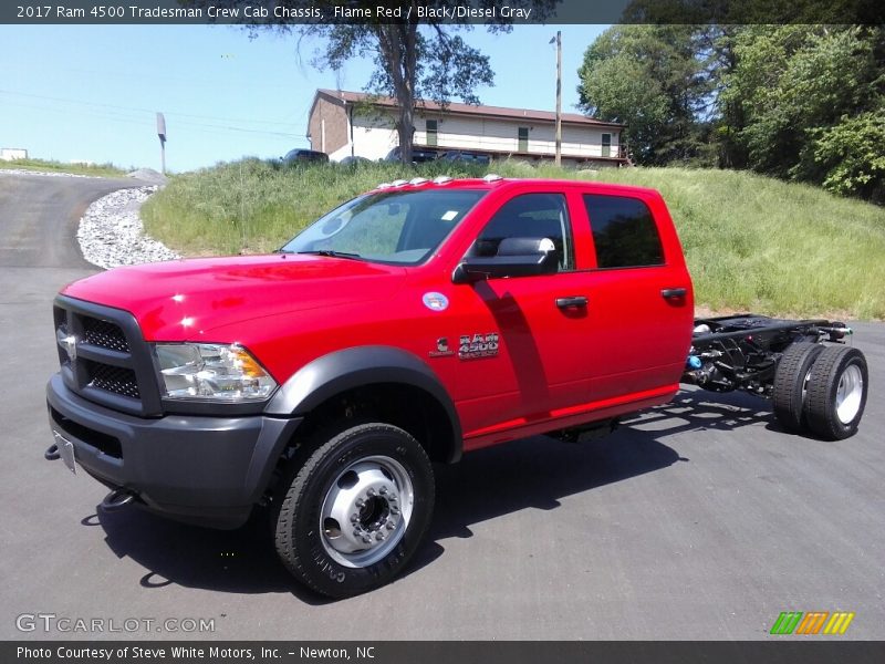 Flame Red / Black/Diesel Gray 2017 Ram 4500 Tradesman Crew Cab Chassis