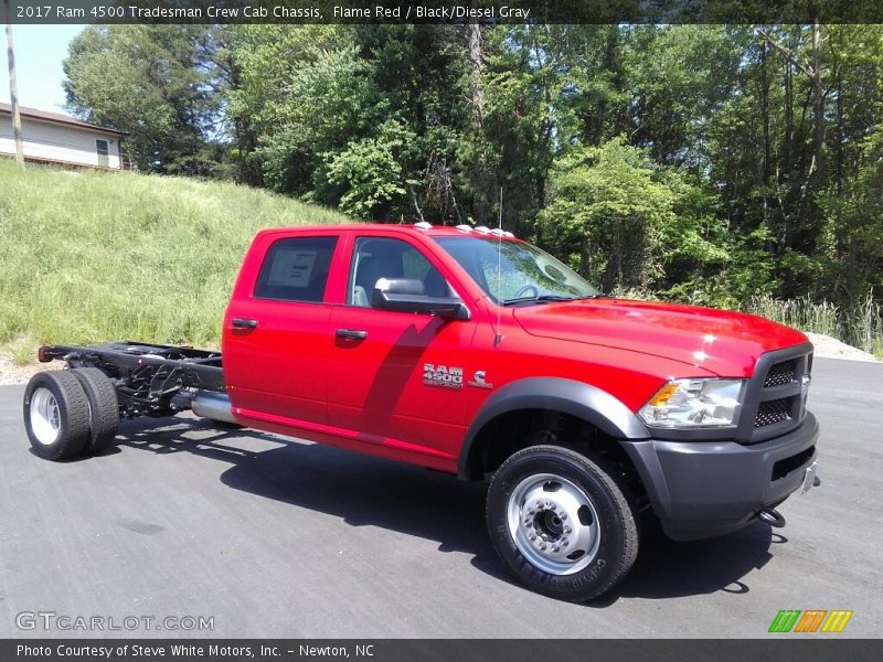 Flame Red / Black/Diesel Gray 2017 Ram 4500 Tradesman Crew Cab Chassis