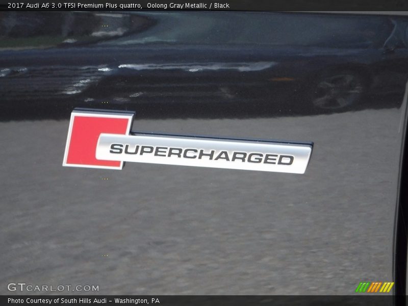 Oolong Gray Metallic / Black 2017 Audi A6 3.0 TFSI Premium Plus quattro