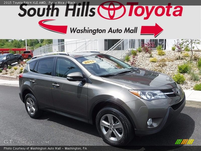 Pyrite Mica / Black 2015 Toyota RAV4 XLE AWD