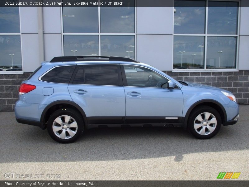 Sky Blue Metallic / Off Black 2012 Subaru Outback 2.5i Premium
