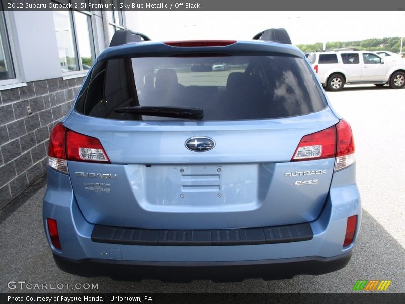 Sky Blue Metallic / Off Black 2012 Subaru Outback 2.5i Premium