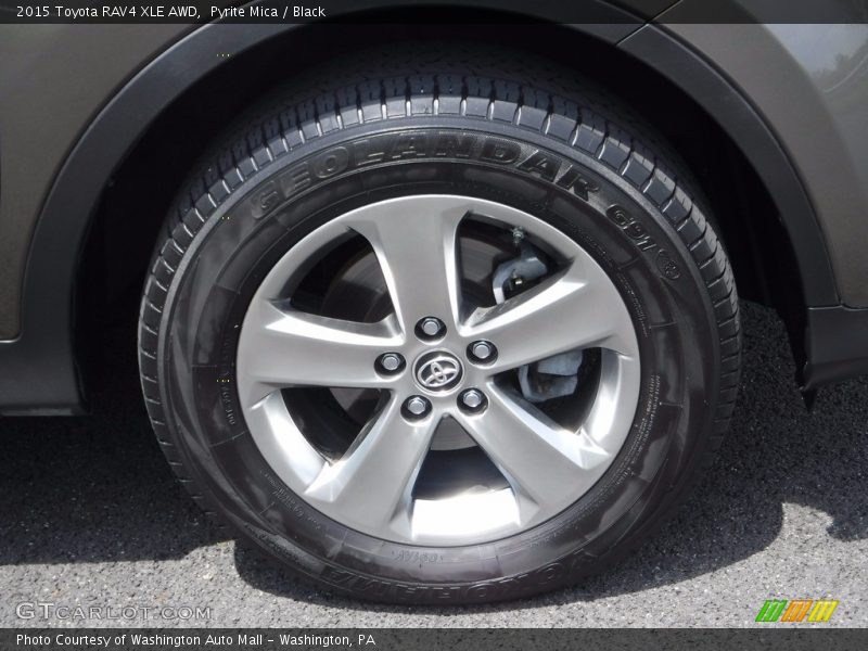 Pyrite Mica / Black 2015 Toyota RAV4 XLE AWD