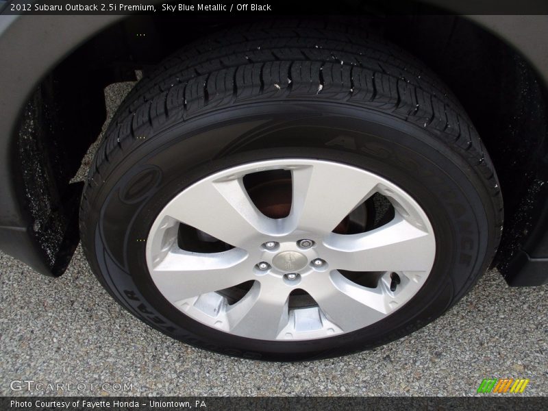 Sky Blue Metallic / Off Black 2012 Subaru Outback 2.5i Premium