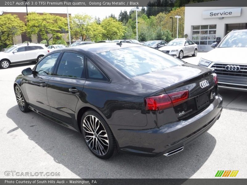 Oolong Gray Metallic / Black 2017 Audi A6 3.0 TFSI Premium Plus quattro