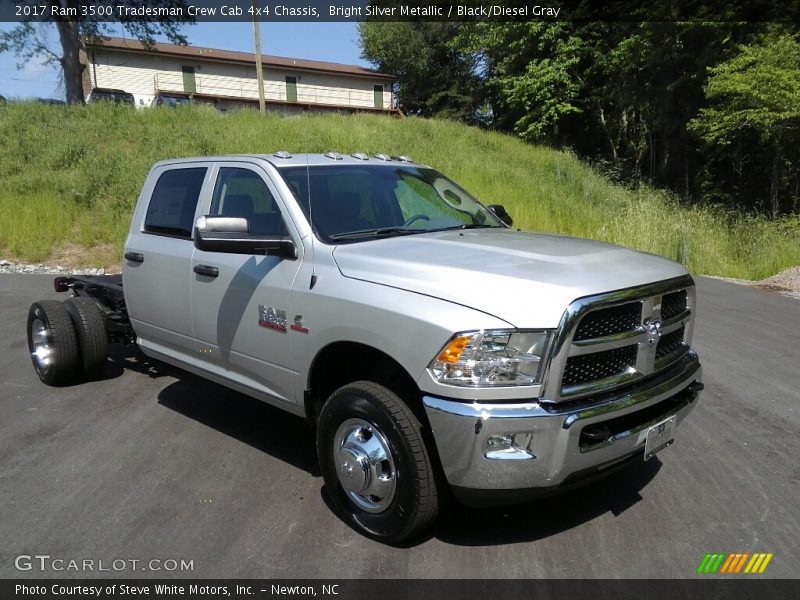 Bright Silver Metallic / Black/Diesel Gray 2017 Ram 3500 Tradesman Crew Cab 4x4 Chassis