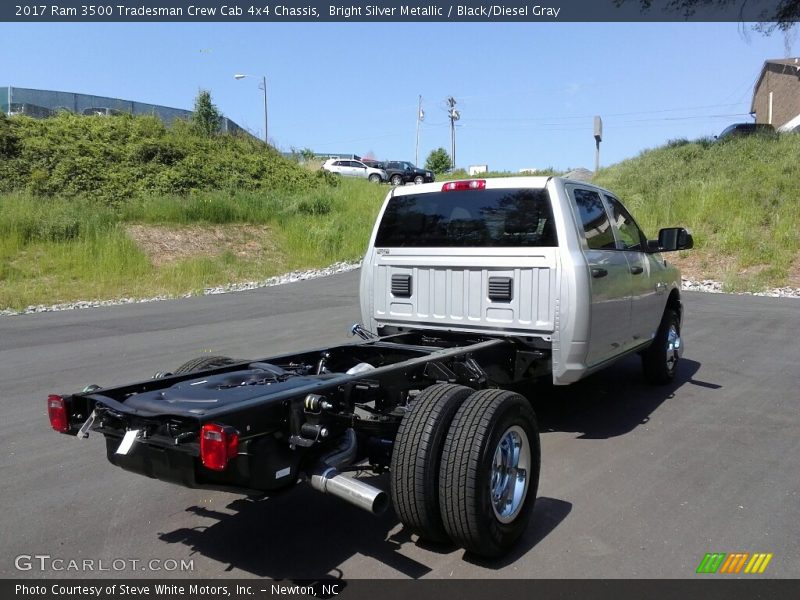 Bright Silver Metallic / Black/Diesel Gray 2017 Ram 3500 Tradesman Crew Cab 4x4 Chassis