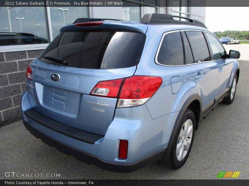 Sky Blue Metallic / Off Black 2012 Subaru Outback 2.5i Premium