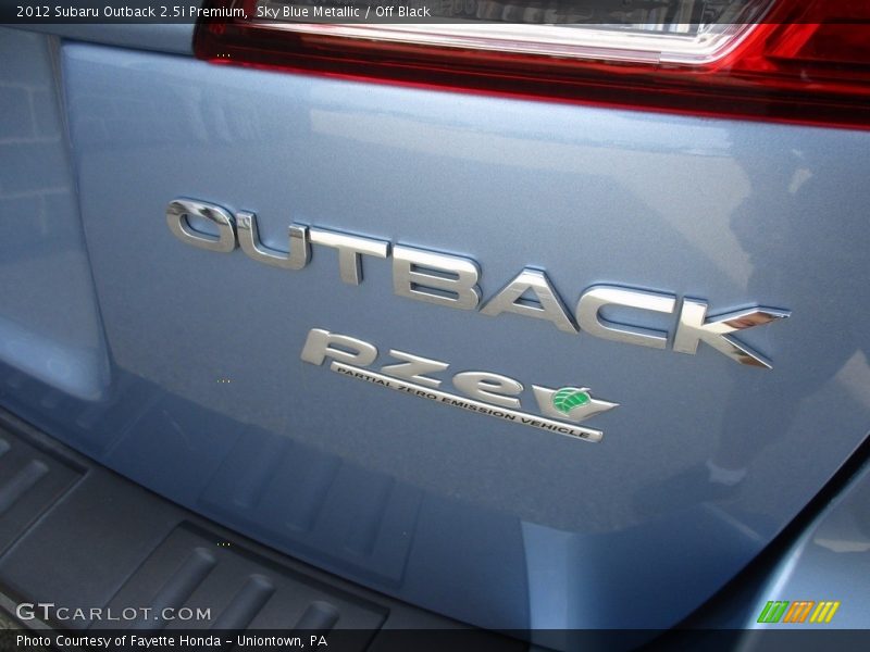 Sky Blue Metallic / Off Black 2012 Subaru Outback 2.5i Premium