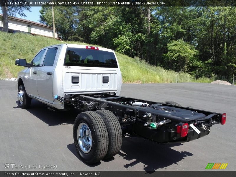 Bright Silver Metallic / Black/Diesel Gray 2017 Ram 3500 Tradesman Crew Cab 4x4 Chassis