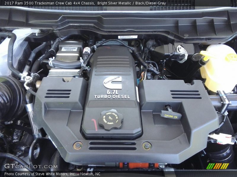 Bright Silver Metallic / Black/Diesel Gray 2017 Ram 3500 Tradesman Crew Cab 4x4 Chassis