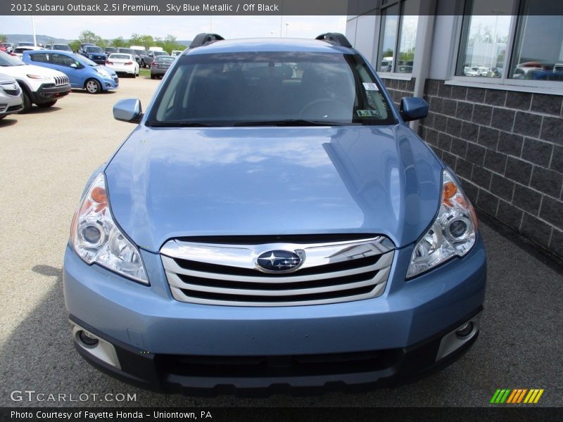 Sky Blue Metallic / Off Black 2012 Subaru Outback 2.5i Premium