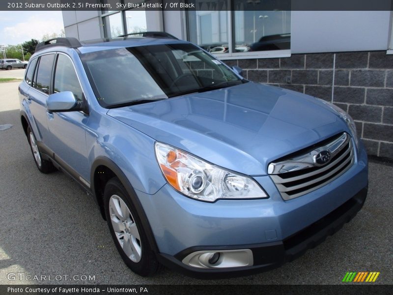 Sky Blue Metallic / Off Black 2012 Subaru Outback 2.5i Premium