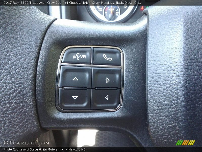 Bright Silver Metallic / Black/Diesel Gray 2017 Ram 3500 Tradesman Crew Cab 4x4 Chassis