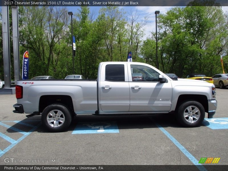 Silver Ice Metallic / Jet Black 2017 Chevrolet Silverado 1500 LT Double Cab 4x4