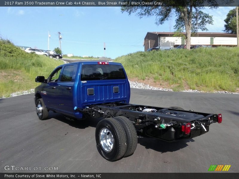 Blue Streak Pearl / Black/Diesel Gray 2017 Ram 3500 Tradesman Crew Cab 4x4 Chassis