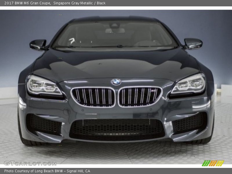 Singapore Gray Metallic / Black 2017 BMW M6 Gran Coupe