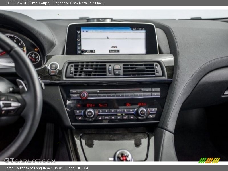 Singapore Gray Metallic / Black 2017 BMW M6 Gran Coupe
