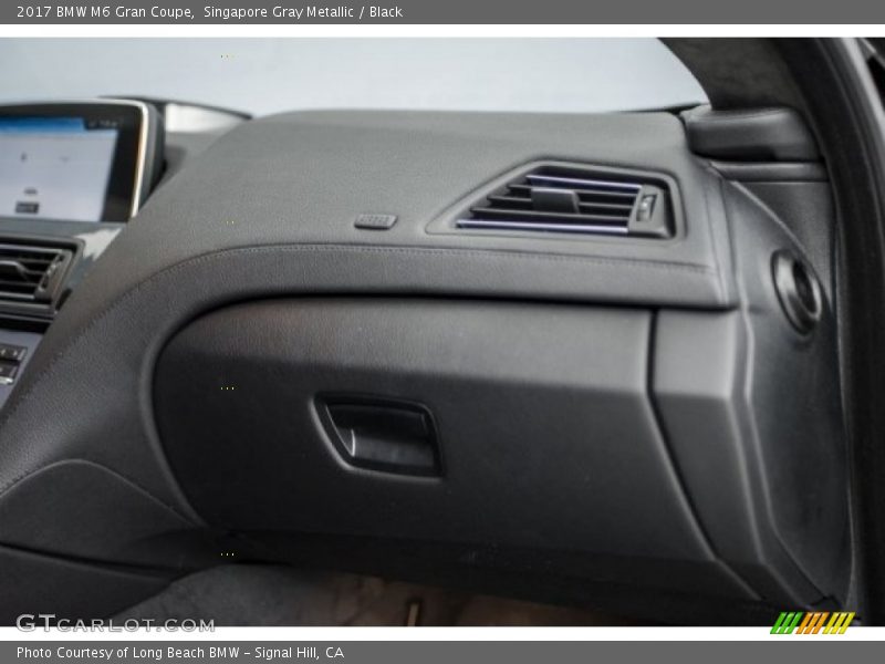 Singapore Gray Metallic / Black 2017 BMW M6 Gran Coupe
