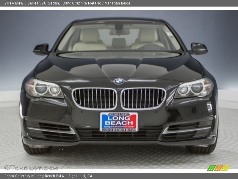 Dark Graphite Metallic / Venetian Beige 2014 BMW 5 Series 528i Sedan