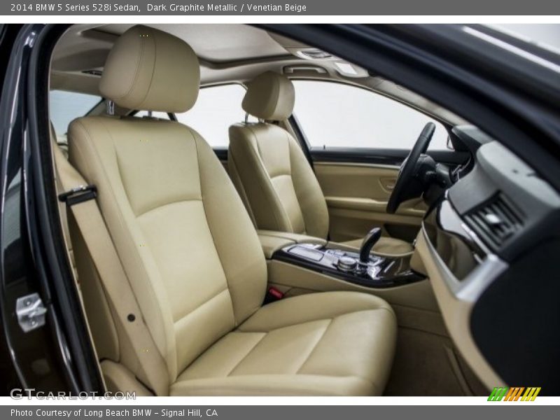 Dark Graphite Metallic / Venetian Beige 2014 BMW 5 Series 528i Sedan
