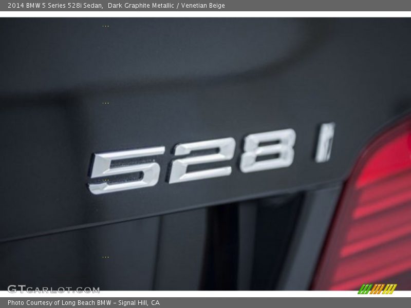 Dark Graphite Metallic / Venetian Beige 2014 BMW 5 Series 528i Sedan