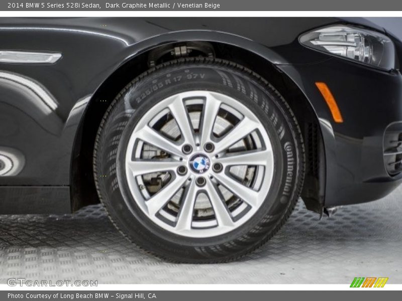 Dark Graphite Metallic / Venetian Beige 2014 BMW 5 Series 528i Sedan